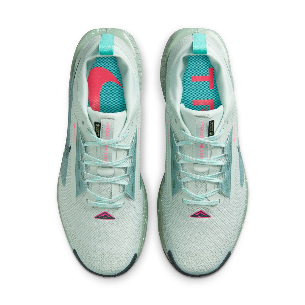 Nike Men’s React Pegasus Trail 5 GORE-TEX (013 - Light Silver/Seaweed/Clay Green)