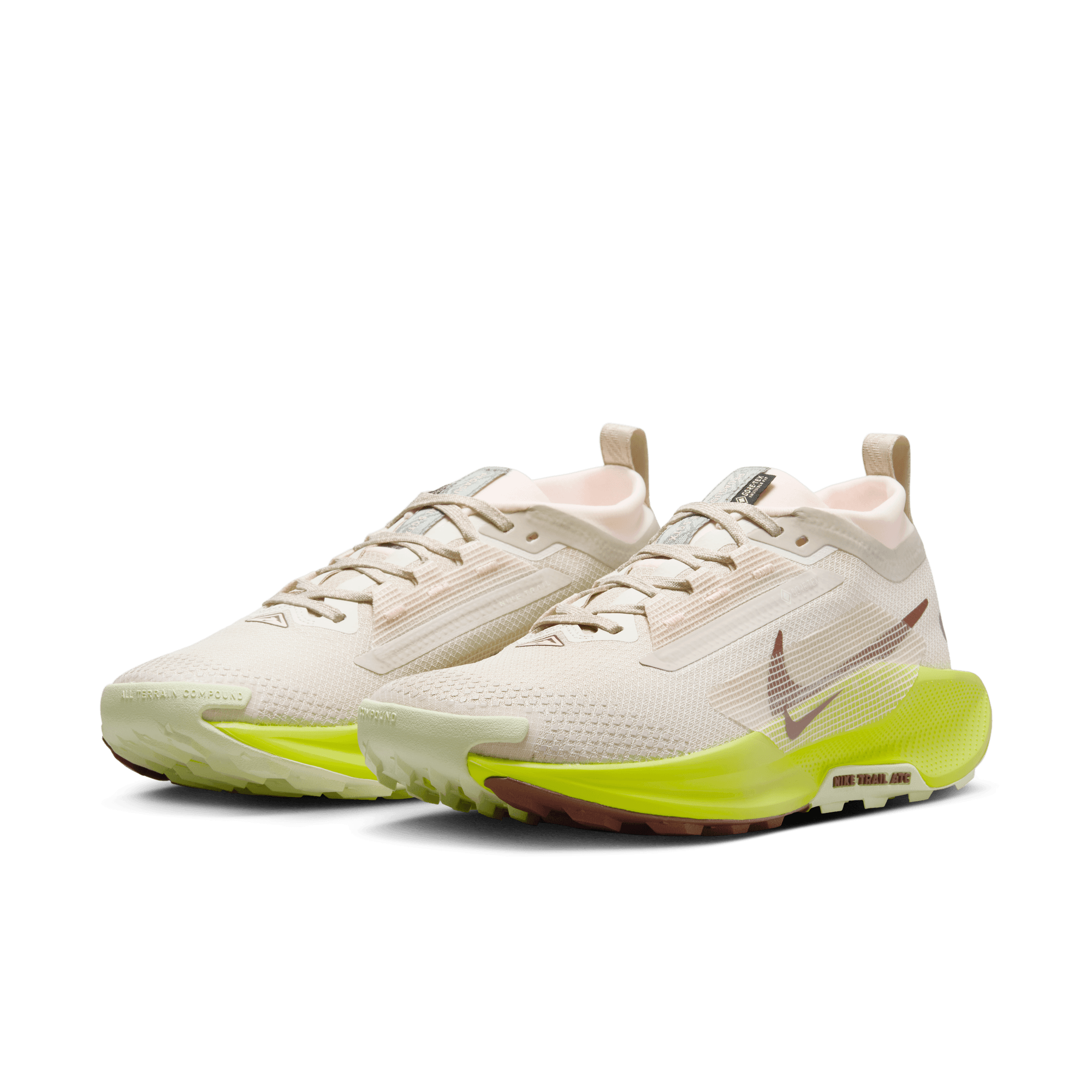 Nike Women’s React Pegasus Trail 5 GORE-TEX (101 - Sanddrift/Dark Pony-Cyber-Life Lime)