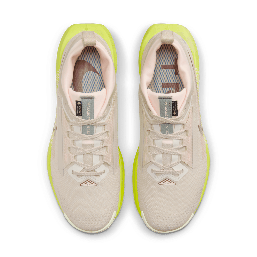 Nike Women’s React Pegasus Trail 5 GORE-TEX (101 - Sanddrift/Dark Pony-Cyber-Life Lime)