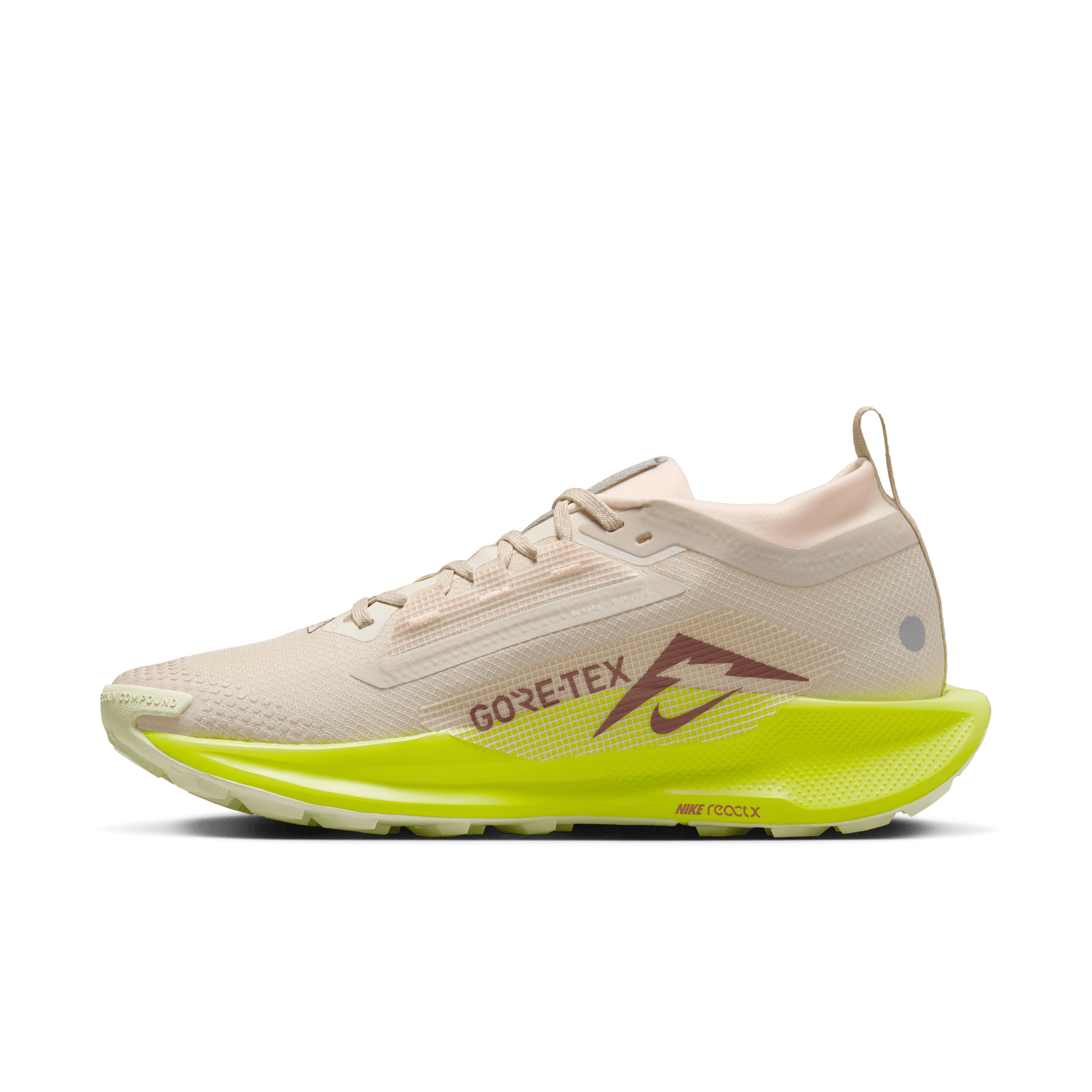 Nike Women’s React Pegasus Trail 5 GORE-TEX (101 - Sanddrift/Dark Pony-Cyber-Life Lime)