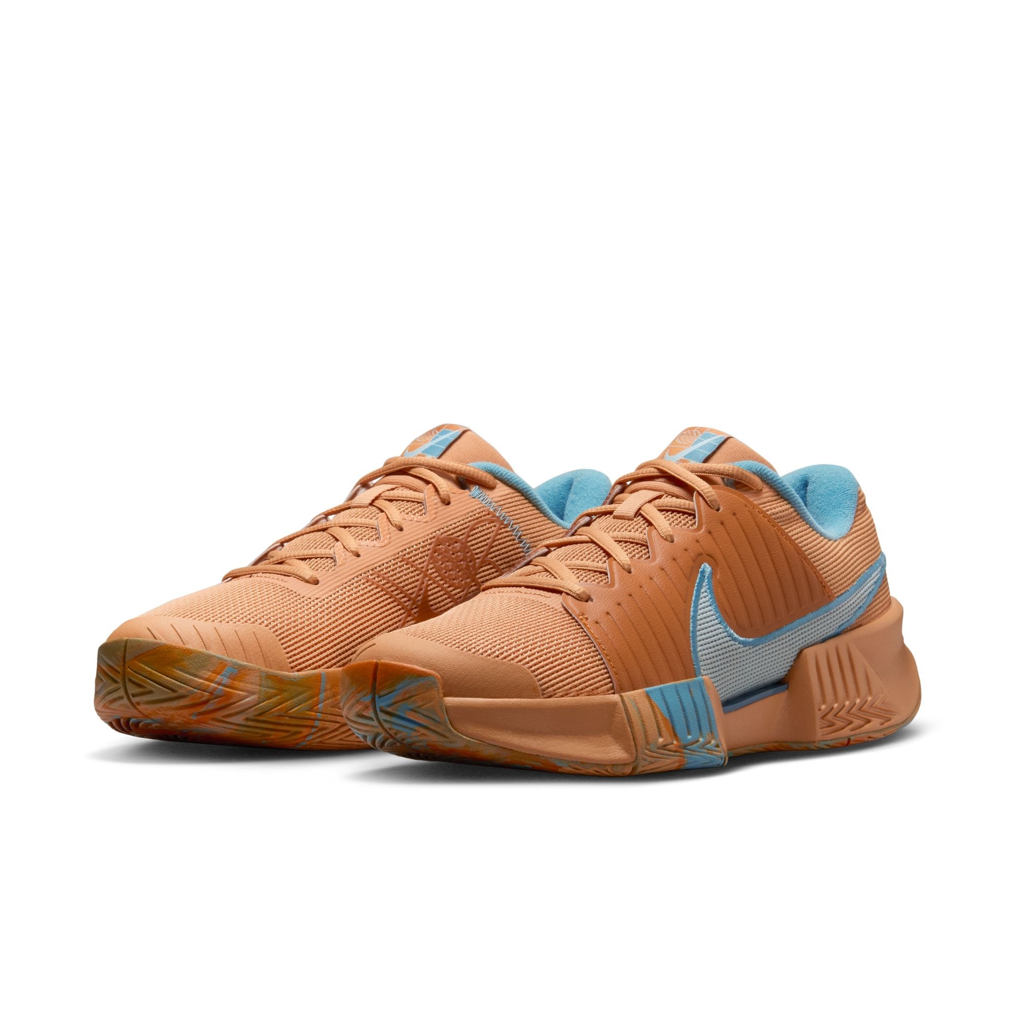 Nike Women's Zoom Challenge Pickleball (802 - Copper Moon/Glacier Blue-Monarch)