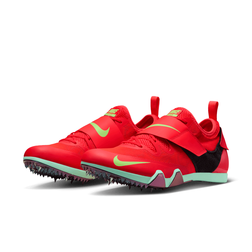 Nike Unisex Pole Vault Elite (600 - Bright Crimson/Washed Coral-Lime Blast)
