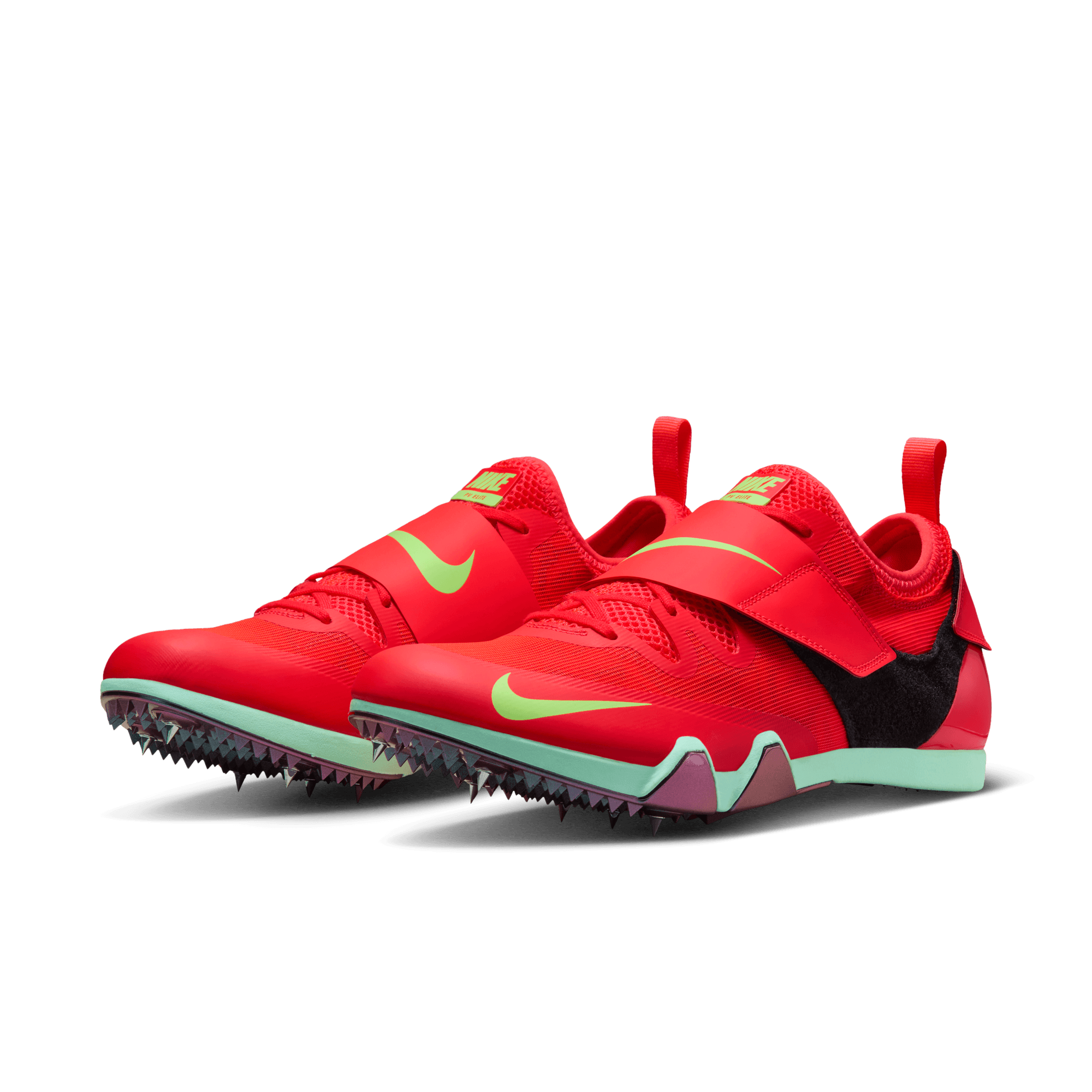 Nike Unisex Pole Vault Elite (600 - Bright Crimson/Washed Coral-Lime Blast)