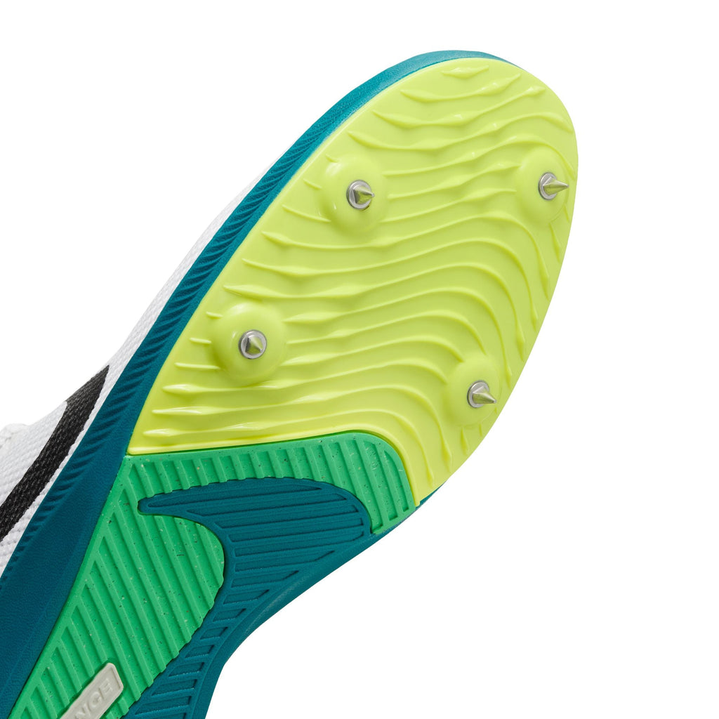 Nike Unisex Zoom Rival Distance (102 - White/Black-Bright Spruce-Vapor Green)