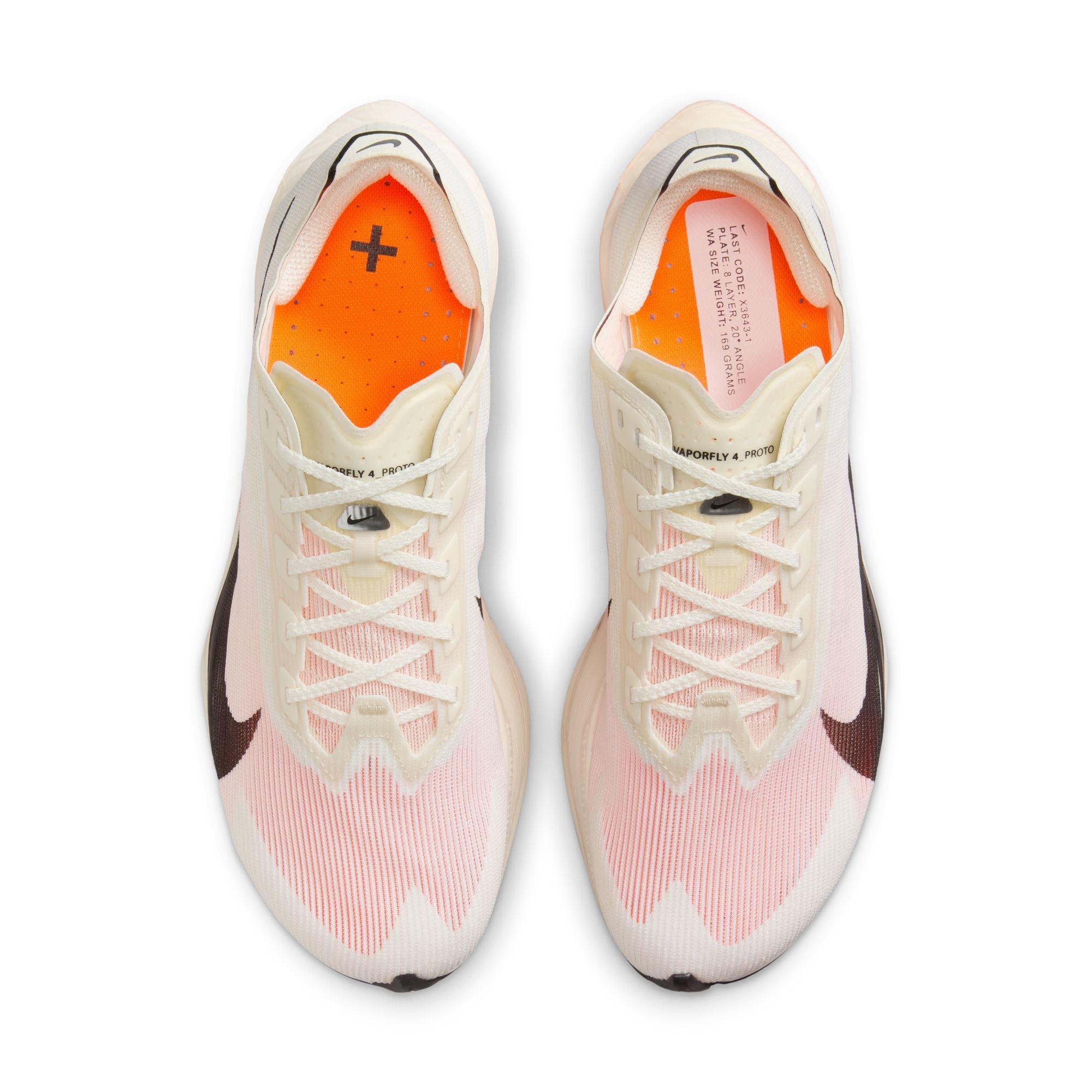 Nike Women’s Vaporfly 4 Proto (100 - Sail/Black-Total Orange-White)