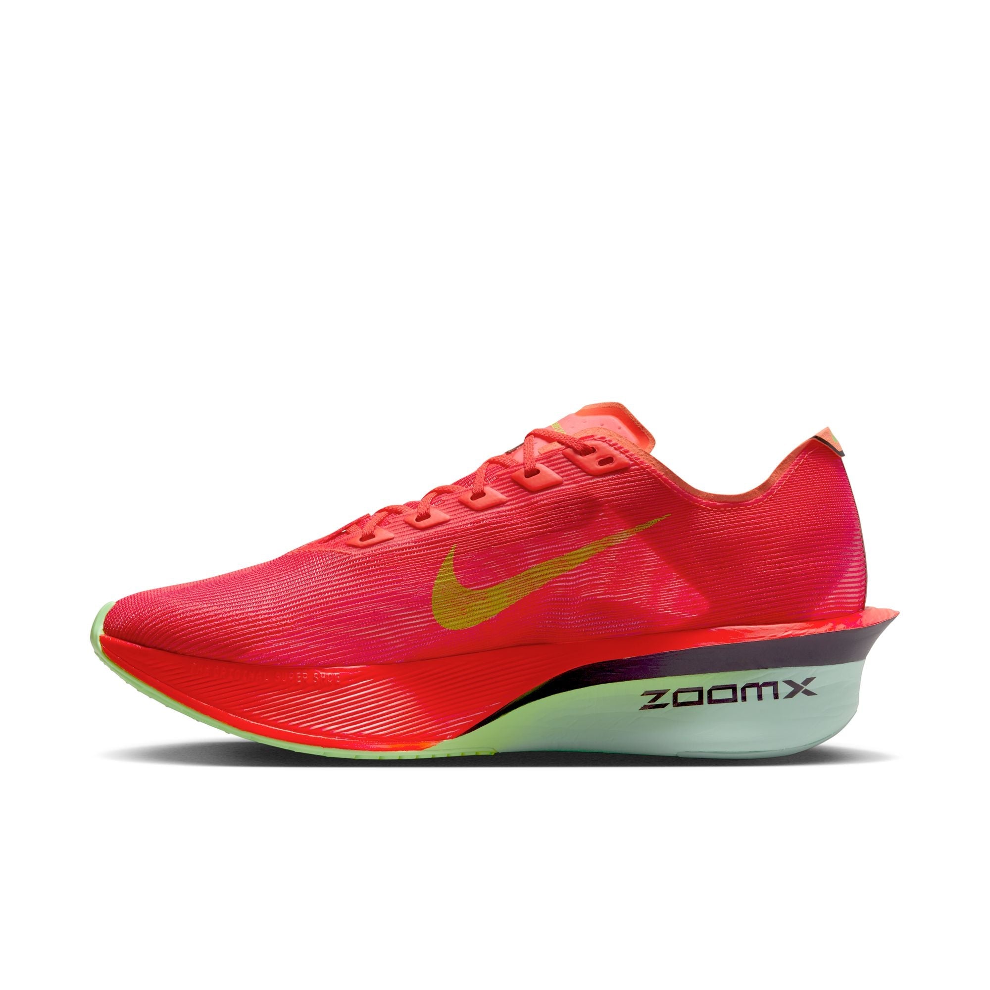 Nike Men’s Vaporfly 4 (600 - Bright Crimson/Lime Blast-Mint Foam)