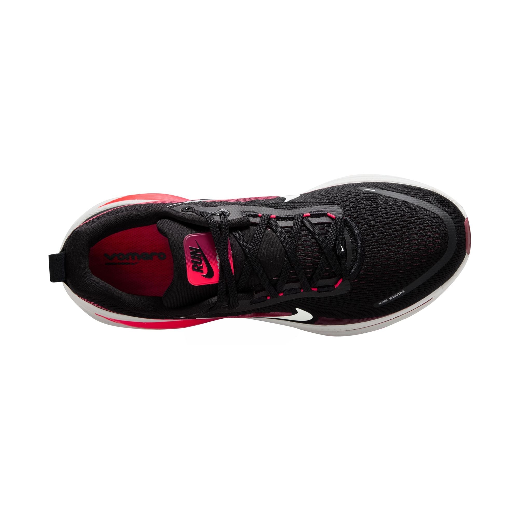 Nike Men's Vomero 18 (008 - Black/Metallic Silver-Bright Crimson)