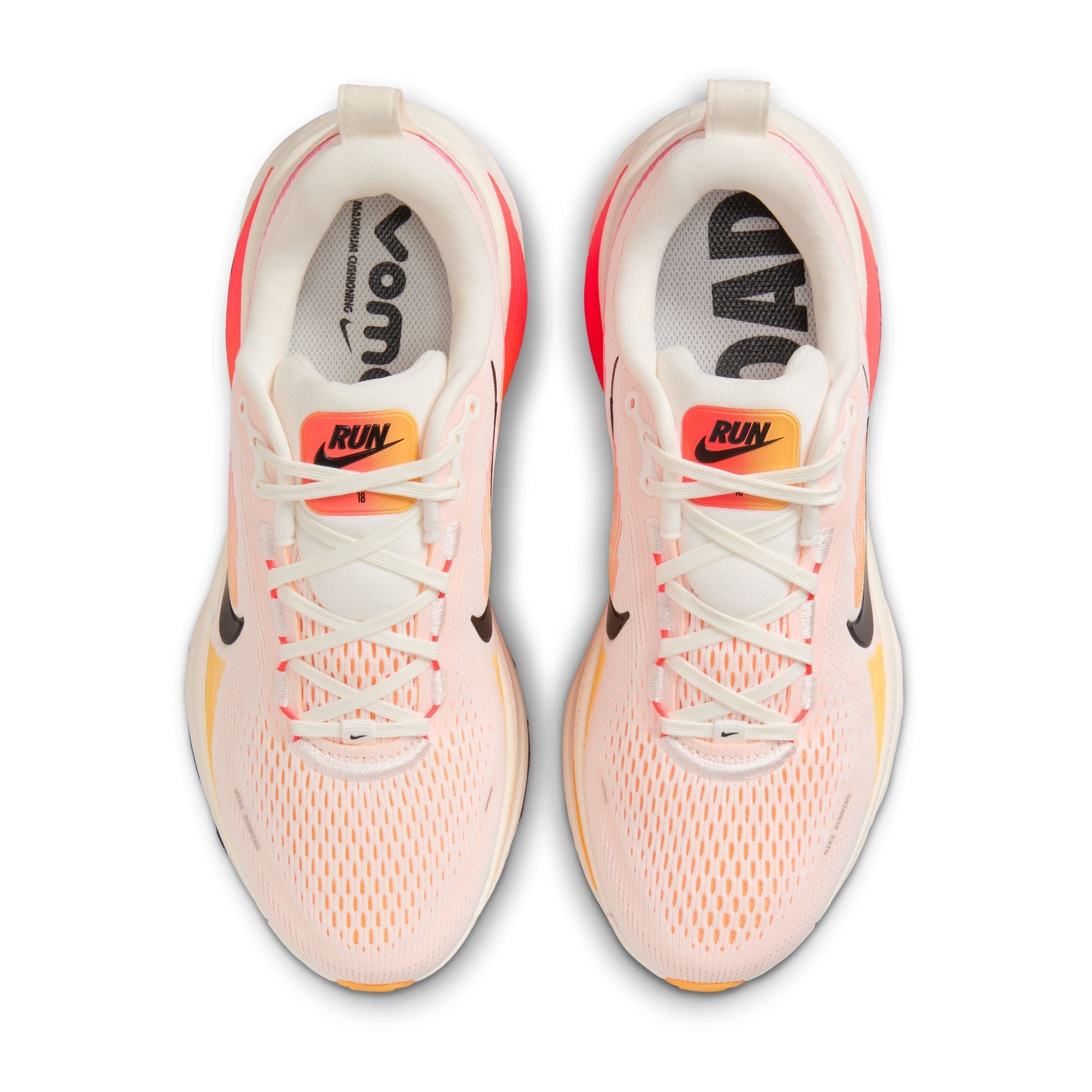 Nike Women's Vomero 18 (100 - Sail/Black-Bright Crimson-Laser Orange)