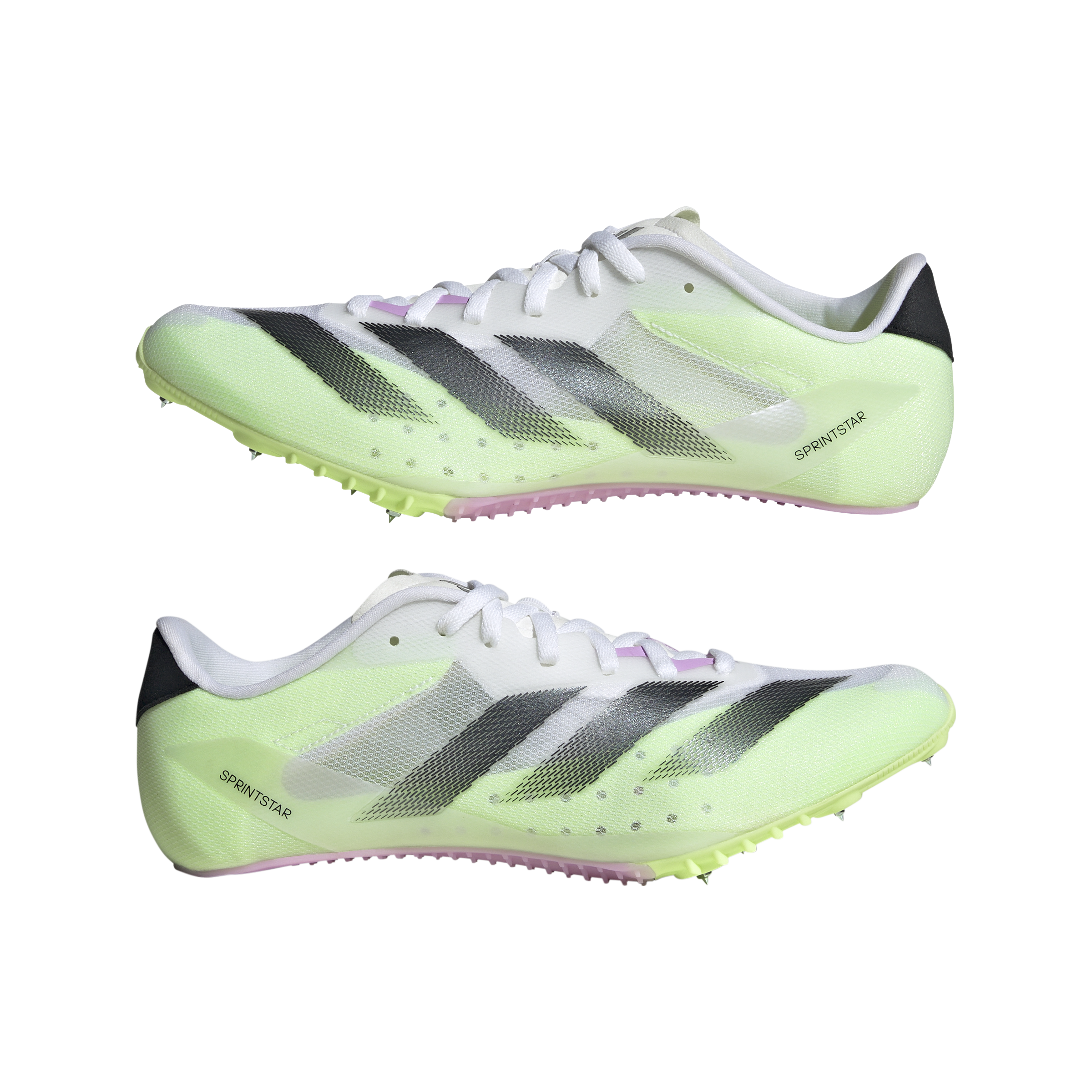 ADIDAS Unisex Sprintstar (Cloud White/Core Black/Green Spark)