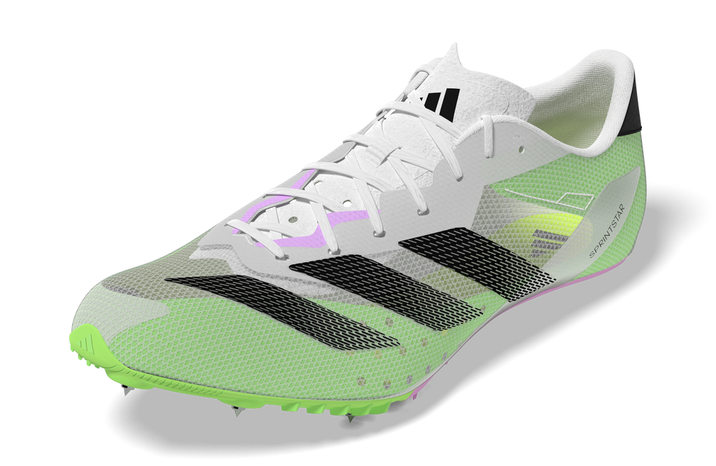 ADIDAS Unisex Sprintstar (Cloud White/Core Black/Green Spark)
