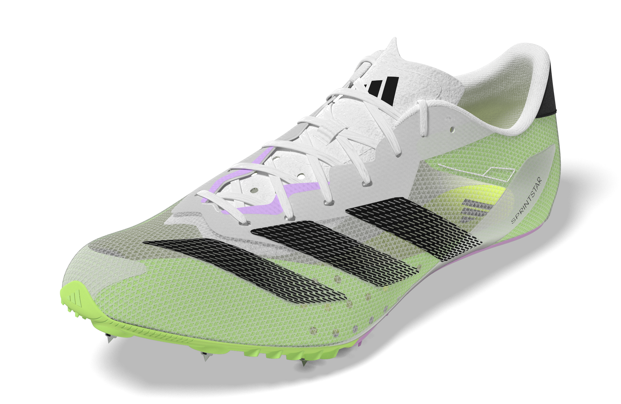 ADIDAS Unisex Sprintstar (Cloud White/Core Black/Green Spark)