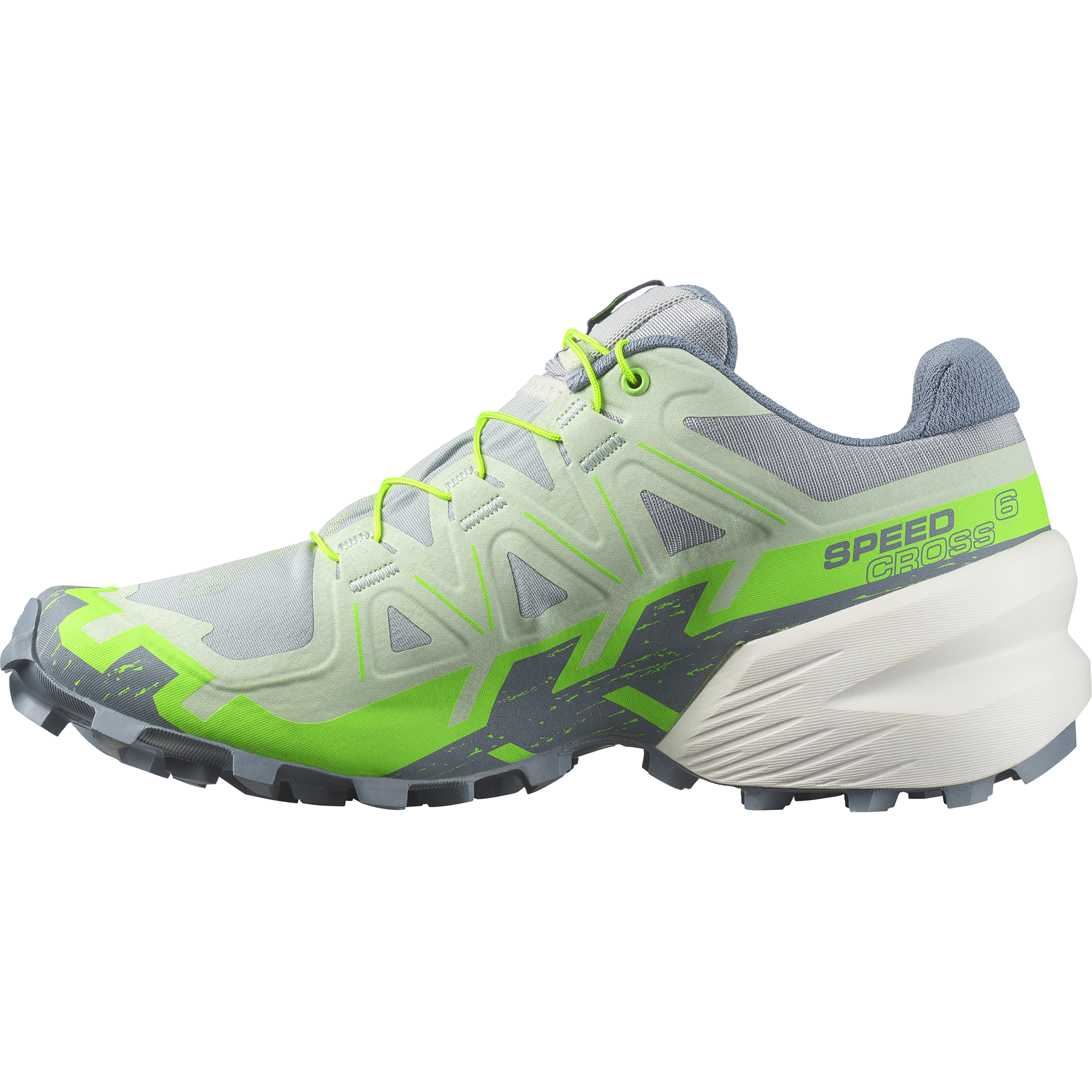 Salomon Women’s Speedcross 6 (Quarry/Green Gecko/Flint Stone)