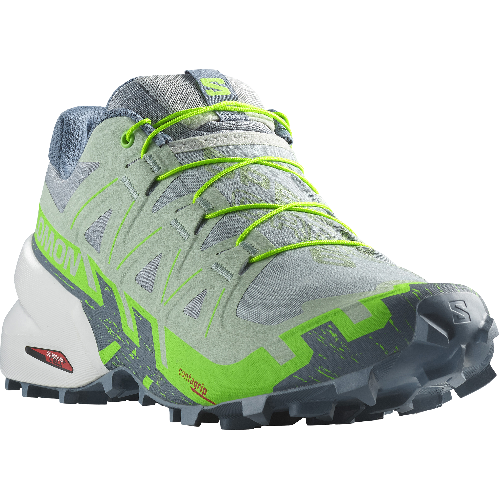 Salomon Women’s Speedcross 6 (Quarry/Green Gecko/Flint Stone)