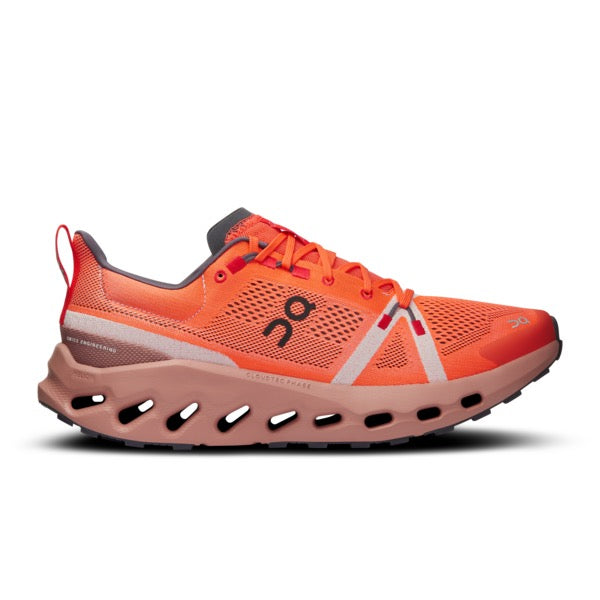 On Men's Cloudsurfer Trail (Flame/Dustrose)