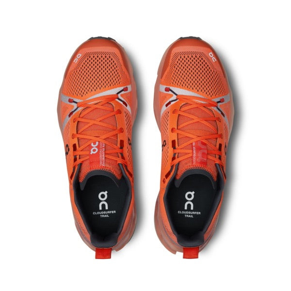 On Men's Cloudsurfer Trail (Flame/Dustrose)