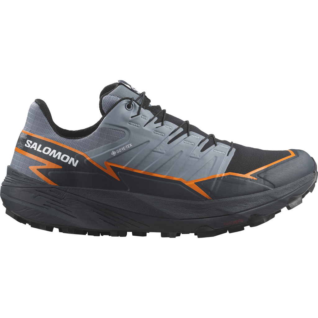 Salomon Men’s Thundercross GORE-TEX (Flint Stone/Carbon/Orange Pepper)