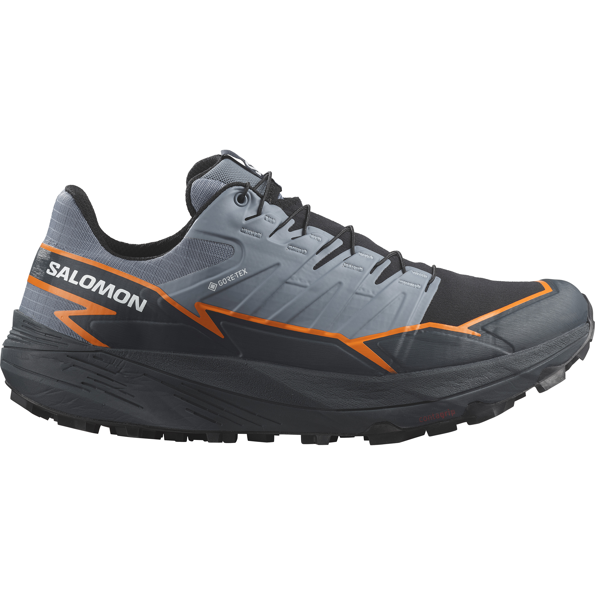 Salomon Men’s Thundercross GORE-TEX (Flint Stone/Carbon/Orange Pepper)