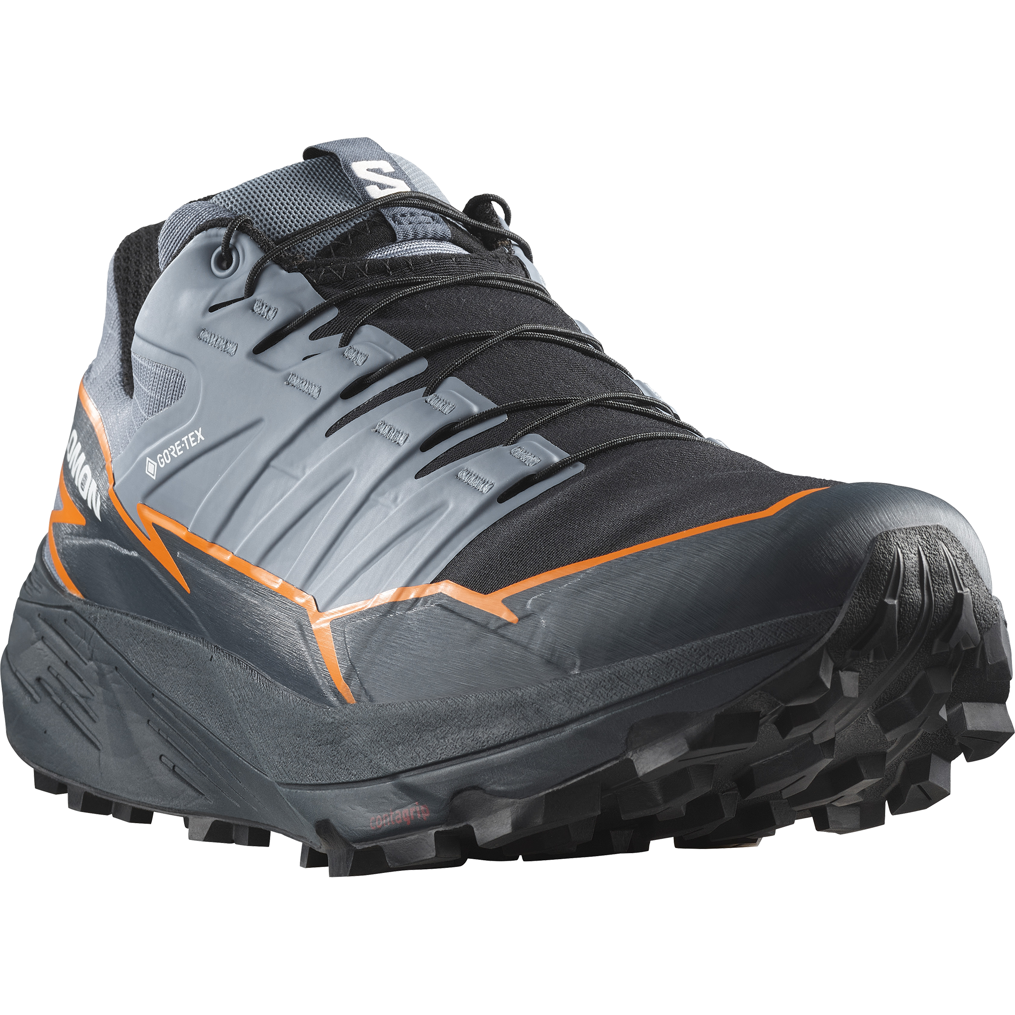Salomon Men’s Thundercross GORE-TEX (Flint Stone/Carbon/Orange Pepper)