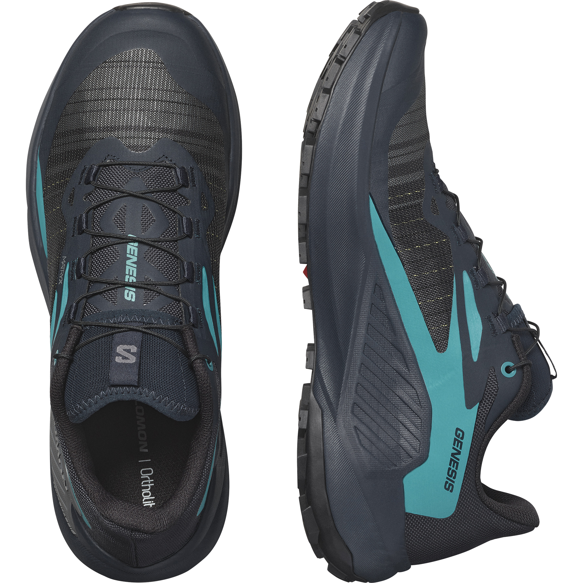 Salomon Men's Genesis (Carbon/Tahitian Tide/Quiet Shade)