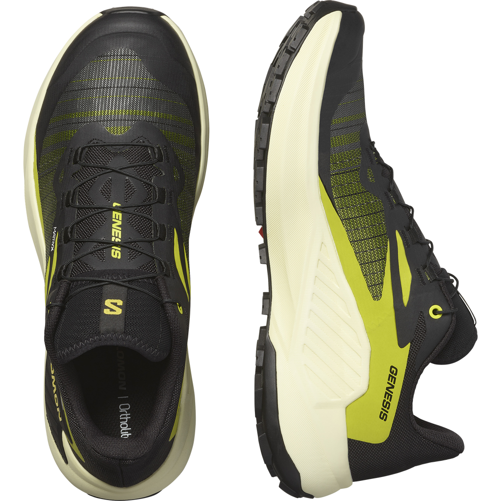 Salomon Men's Genesis (Black/Sulphur Spring/Transparent Yellow)