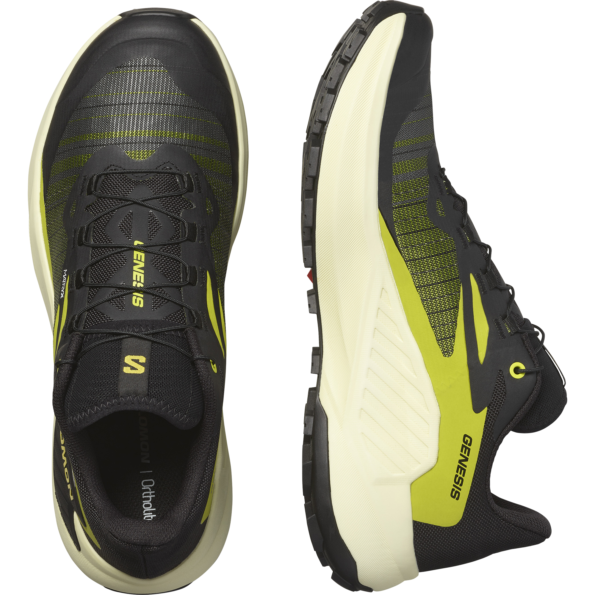 Salomon Men's Genesis (Black/Sulphur Spring/Transparent Yellow)