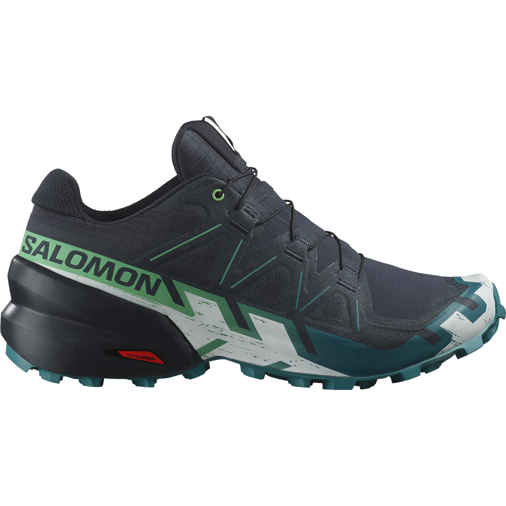 Salomon Men's Speedcross 6 (Carbon/Tahitian Tide/White)