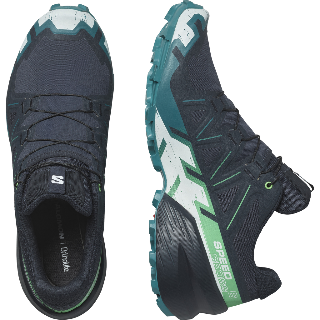 Salomon Men's Speedcross 6 (Carbon/Tahitian Tide/White)