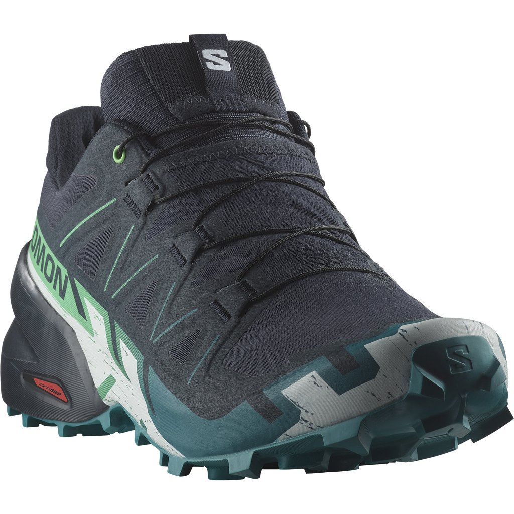 Salomon Men's Speedcross 6 (Carbon/Tahitian Tide/White)