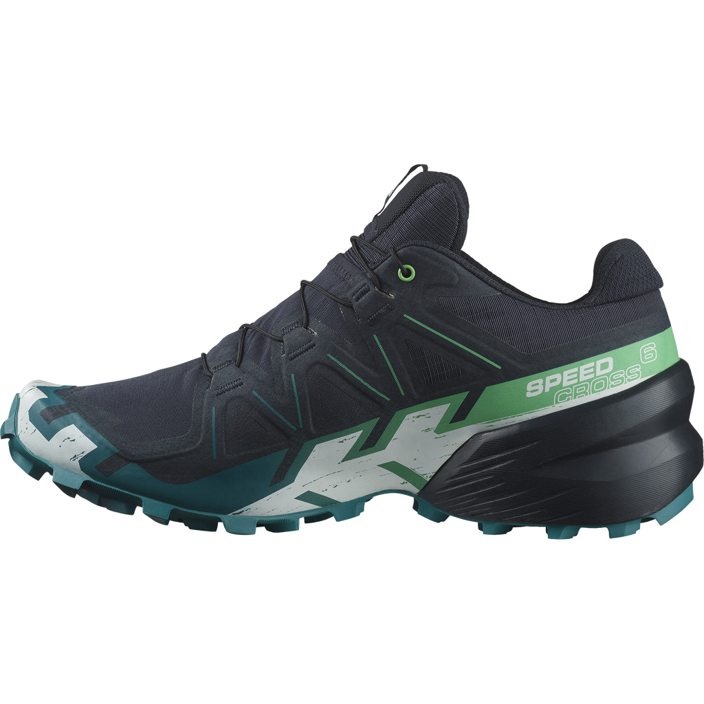 Salomon Men's Speedcross 6 (Carbon/Tahitian Tide/White)
