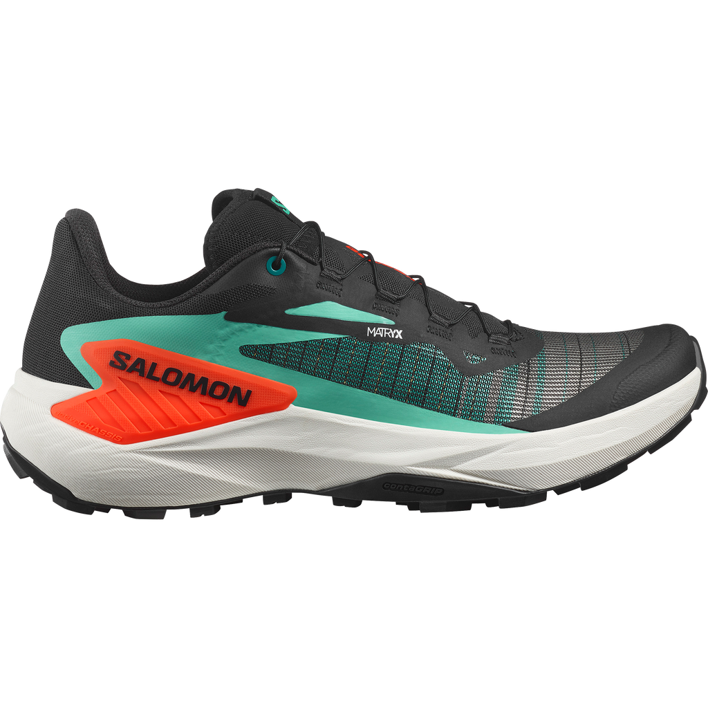 Salomon Men's Genesis (Black/Electric Green/Cherry Tomato)