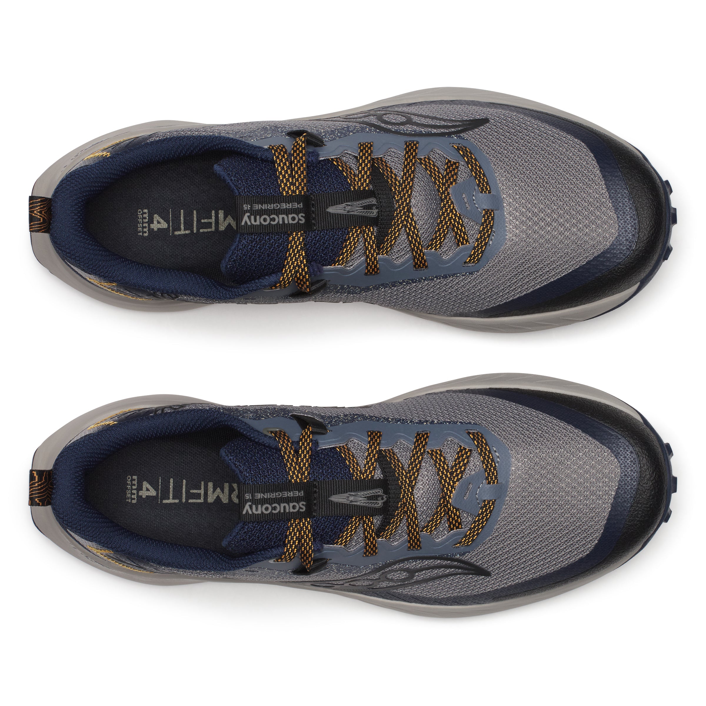 Saucony Men's Peregrine 15 (162 - Cinder/Navy)