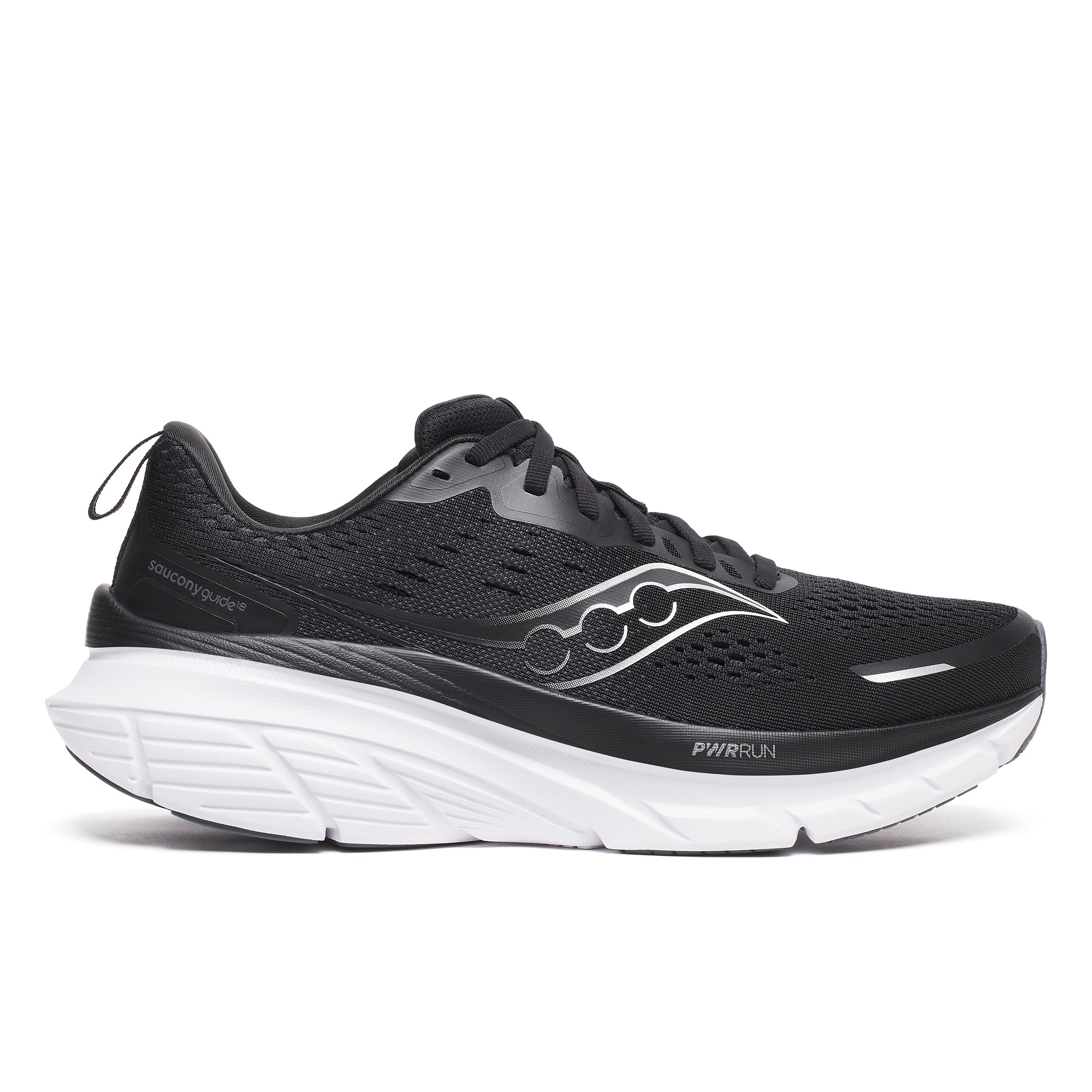 Saucony Men's Guide 18 WIDE (100 - Black/White)