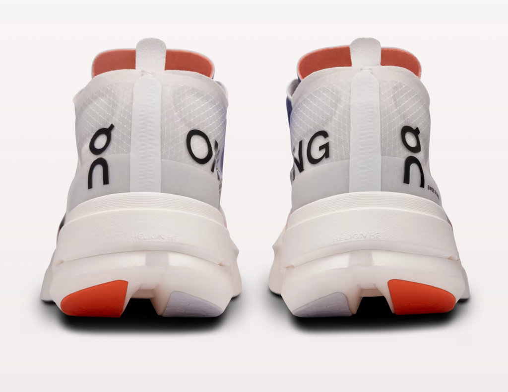 On Women's Cloudboom Strike (White/Flame)