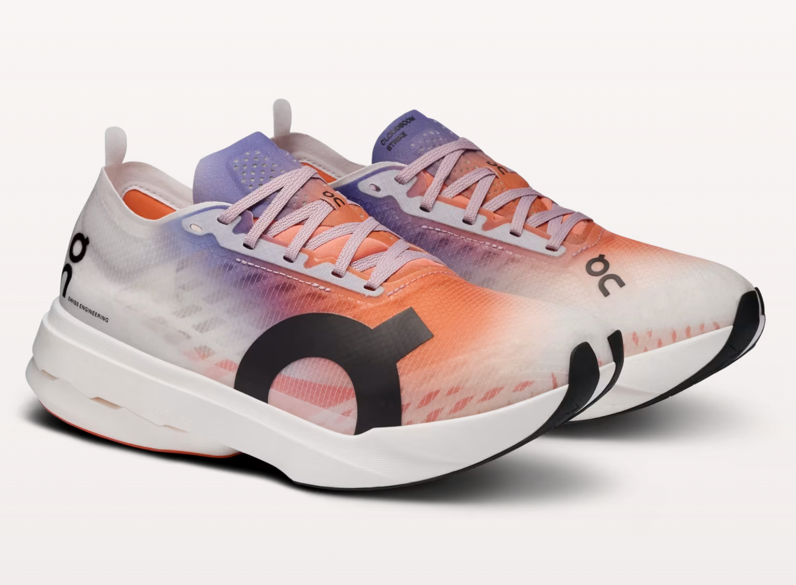 On Women's Cloudboom Strike (White/Flame)